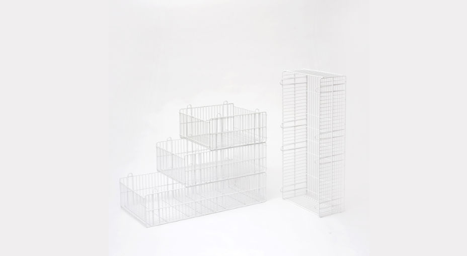 Cesti modulari in filo metallico