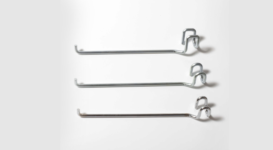 Ganci semplici in filo metallico per tubo
